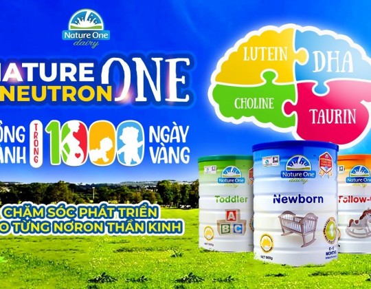 Phát triển IQ vượt trội cho trẻ trong 1000 ngày vàng đầu đời với sữa Nature One Dairy