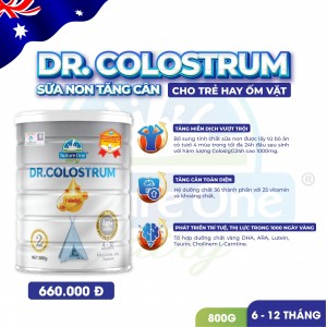 Dr.Colostrum số 2 - Sữa non tăng cân cho trẻ từ 6-12 tháng tuổi hay ốm vặt