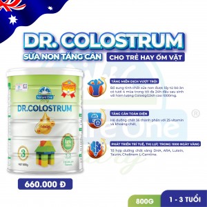 Dr.Colostrum số 3 - Sữa non tăng cân cho trẻ từ 1-3 tuổi hay ốm vặt