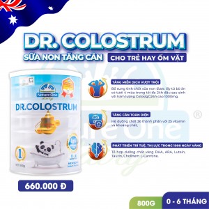 Dr.Colostrum số 1 - Sữa non tăng cân cho trẻ từ 0-6 tháng tuổi hay ốm vặt