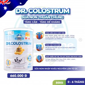 Dr.Colostrum số 1 - Sữa non thuần chủng - Tăng cân, tăng đề kháng cho trẻ từ 0-6 tháng tuổi