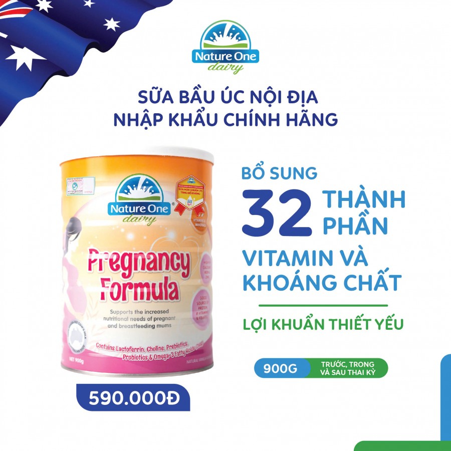 Sữa bầu Nature One Dairy Pregnancy Formula 900g