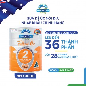 Sữa dê Nature One Dairy Goat 2 cho bé từ 6-12 tháng tuổi