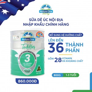 Sữa dê Nature One Dairy Goat 3 cho bé từ 1-3 tuổi