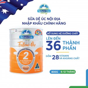 Sữa dê Nature One Dairy Goat 2 cho bé từ 6-12 tháng tuổi