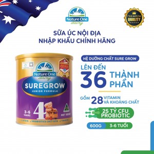 Sữa Sure Grow HMM số 4 cho bé từ 3-6 tuổi - Hộp 600g