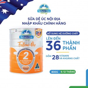 Sữa dê Nature One Dairy Goat 2 cho bé từ 6-12 tháng tuổi