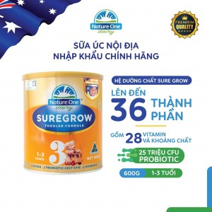 Sữa Sure Grow HMM số 3 cho bé từ 1-3 tuổi - Hộp 600g