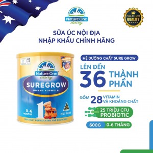 Sữa Sure Grow HMM số 1 cho bé từ 0-6 tháng tuổi - Hộp 600g