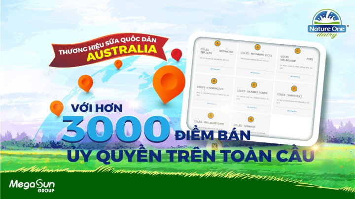 Nature One Dairy có hơn 3000 điểm bán ủy quyền trên toàn cầu – Thương hiệu sữa có độ phủ lớn hàng đầu thế giới