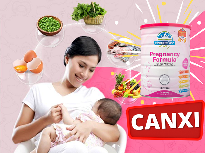 Canxi hỗ trợ ngăn ngừa loãng xương ở mẹ, phát triển chiều dài thai nhi