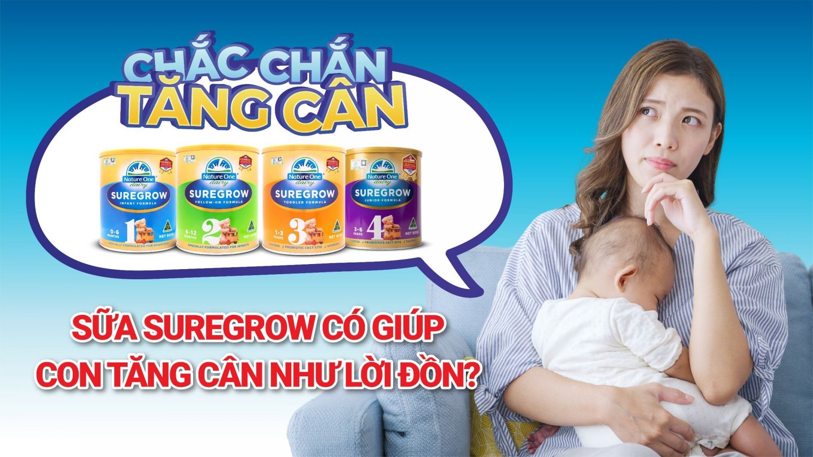 Sữa Suregrow có giúp tăng cân hiệu quả cho bé như giới thiệu